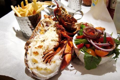 Grilled Lobster & Fries