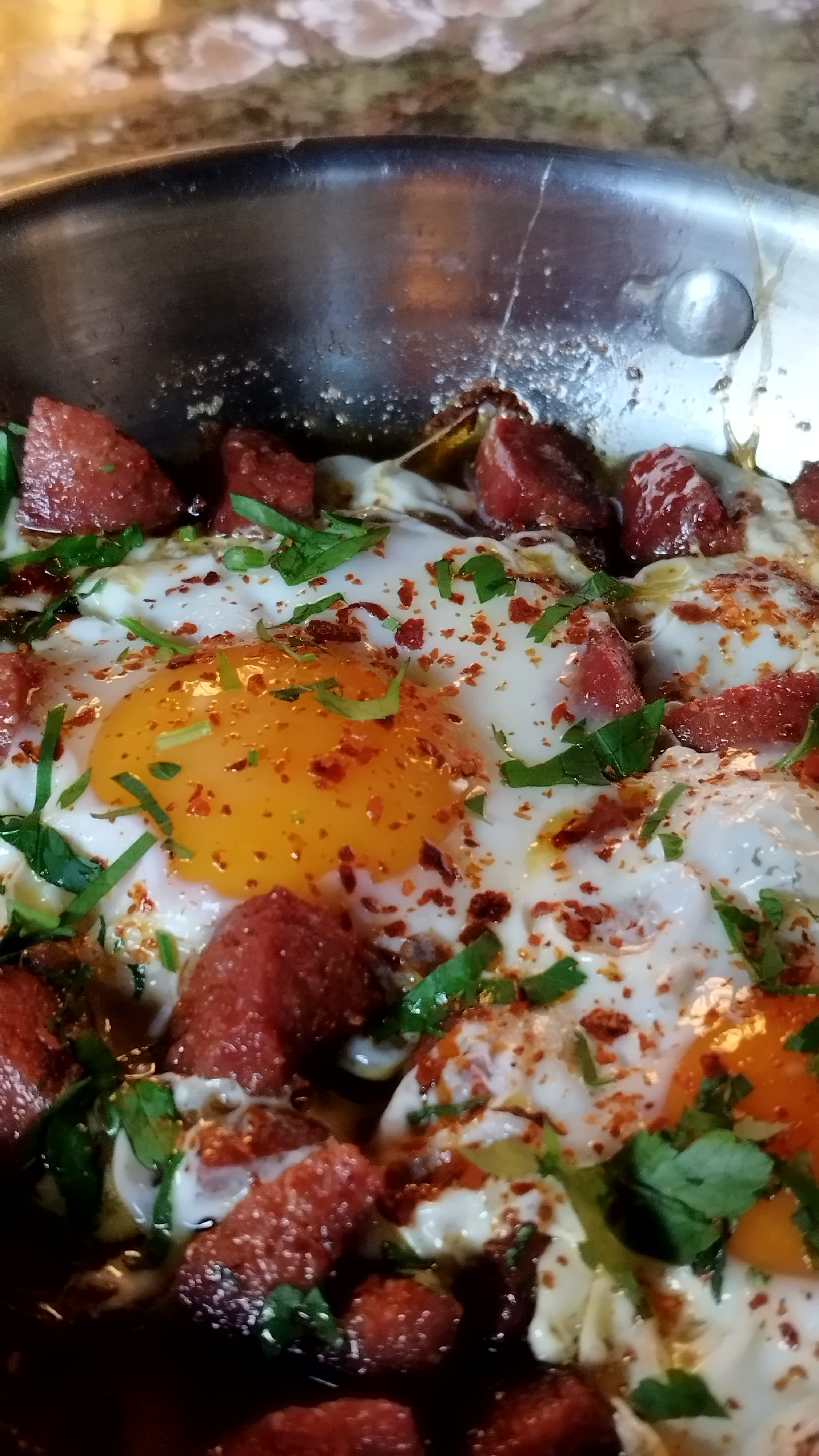 Eggs with Sucuk