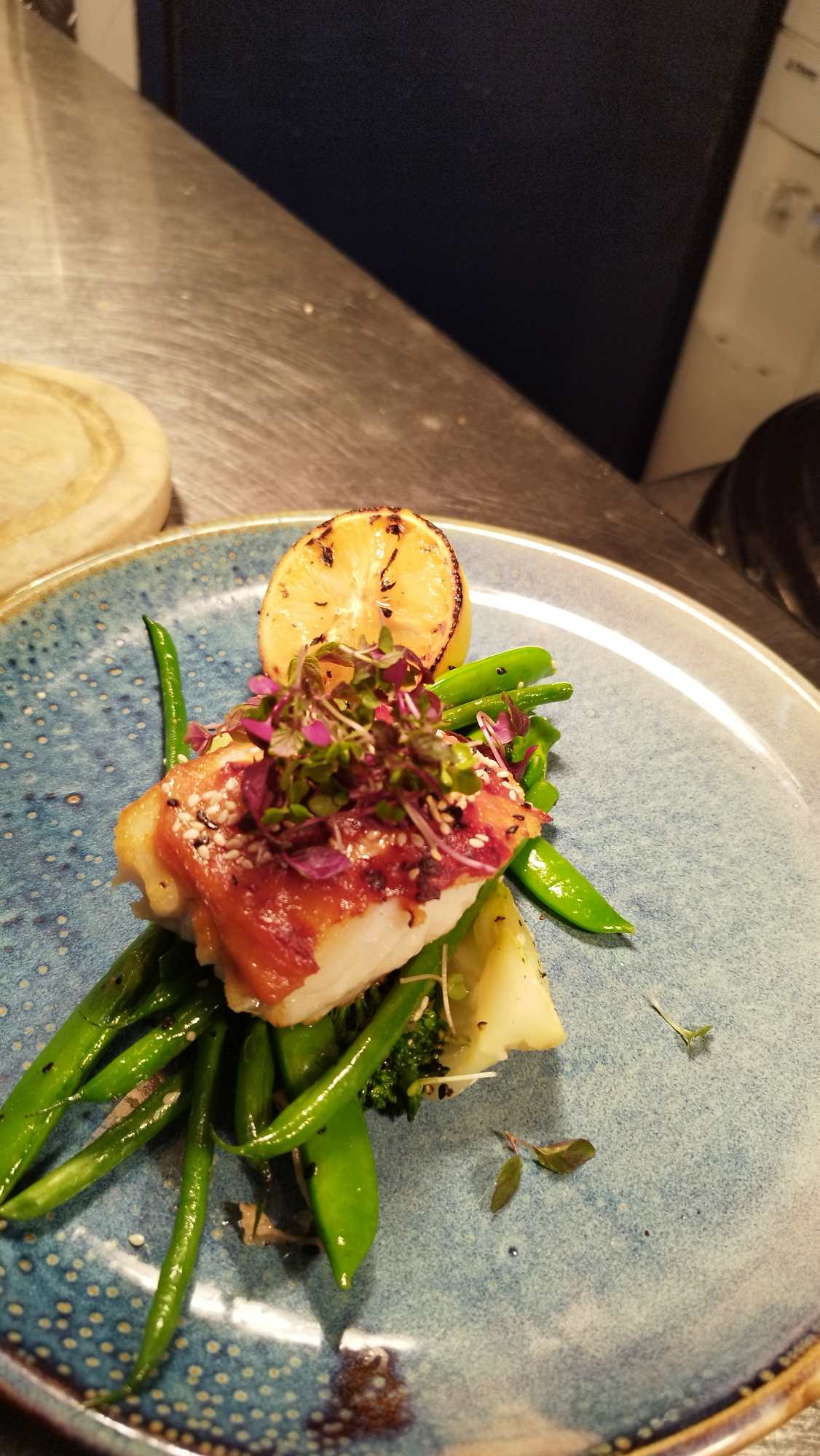 Grilled Fish & Greens
