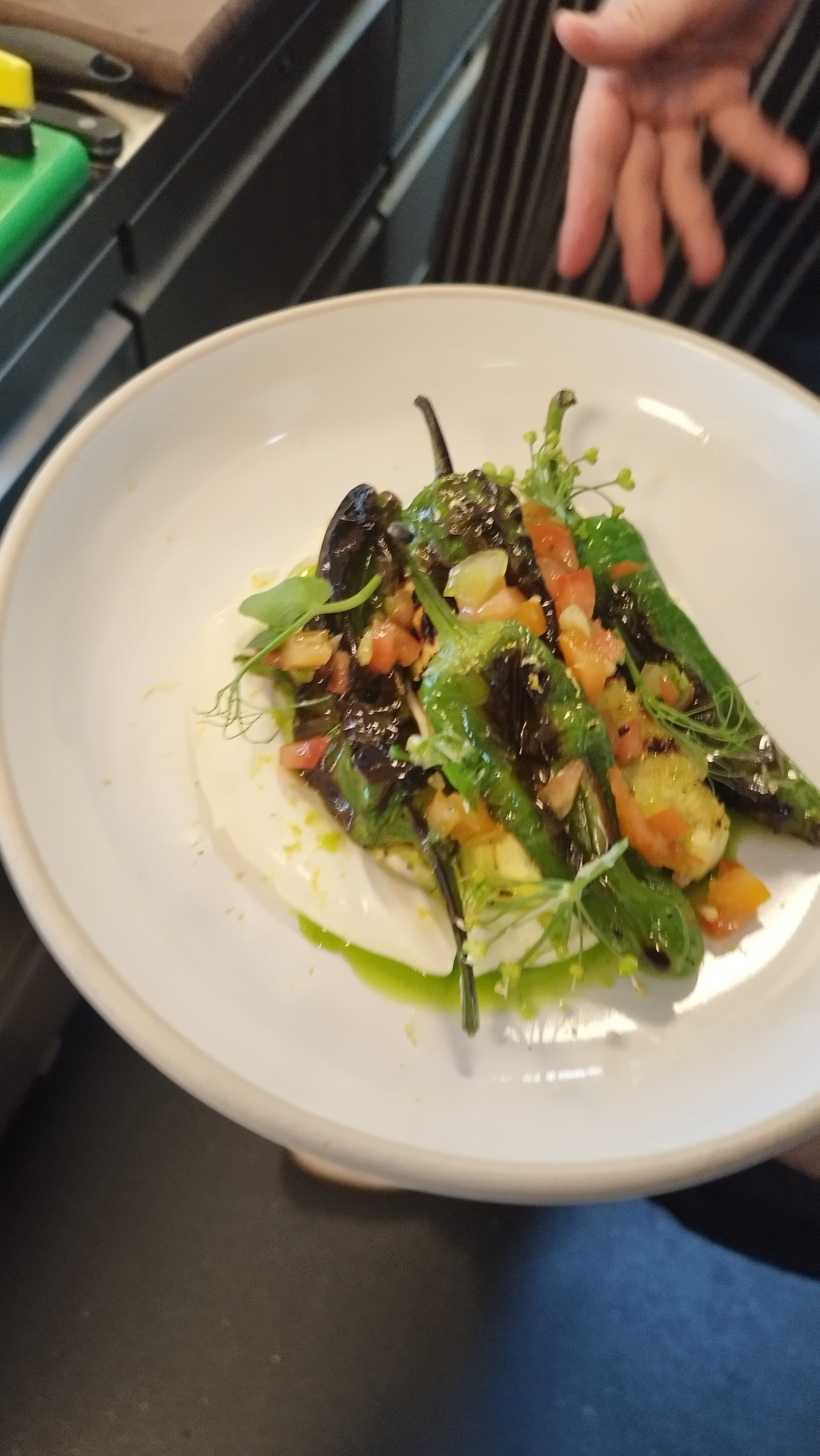 Charred Peppers & Labneh