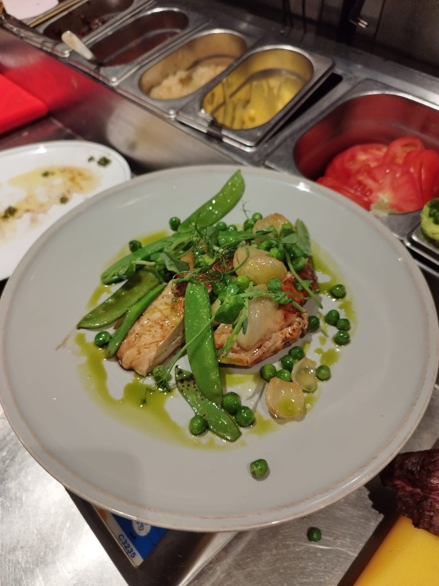 Spring Fish & Garden Peas