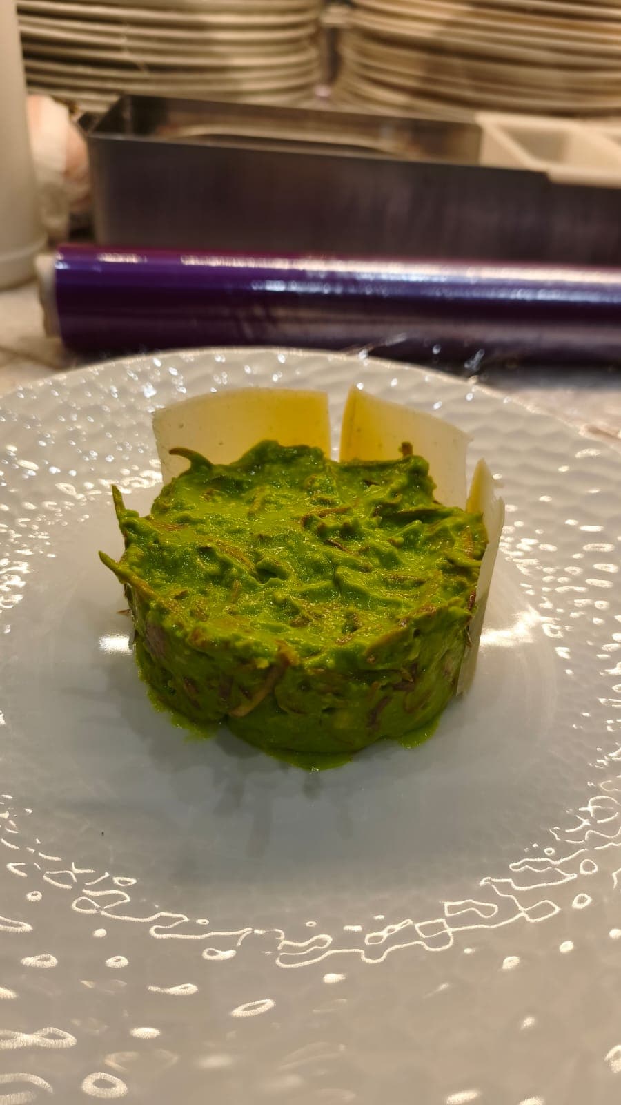 Herb Purée in Acetate Ring
